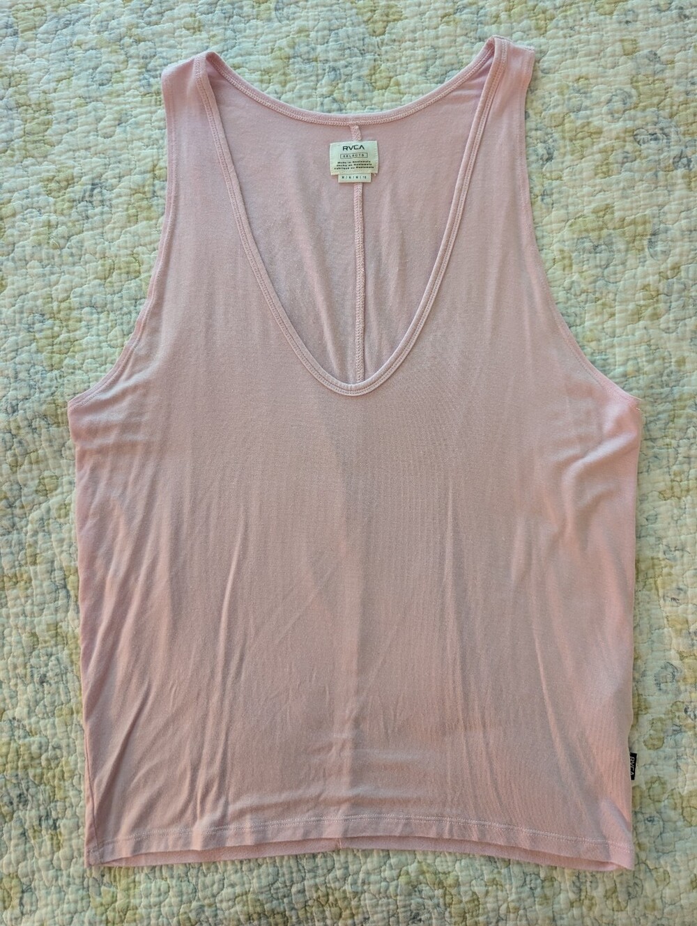 RVCA Soft Pink Tank Top